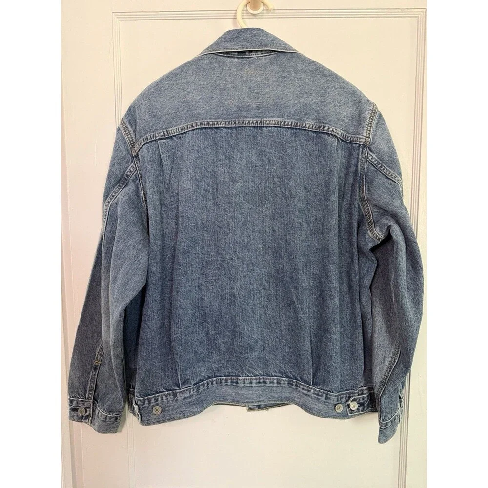 Levi’s Type II Selvedge Big E Trucker Jacket Large Blue Denim Relaxed NWT IREG